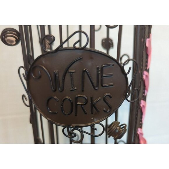 Epic Wirework Ladies Victorian Style Boot Wine Cork/ Potpourri Holder Pink Bow - Picture 2 of 7